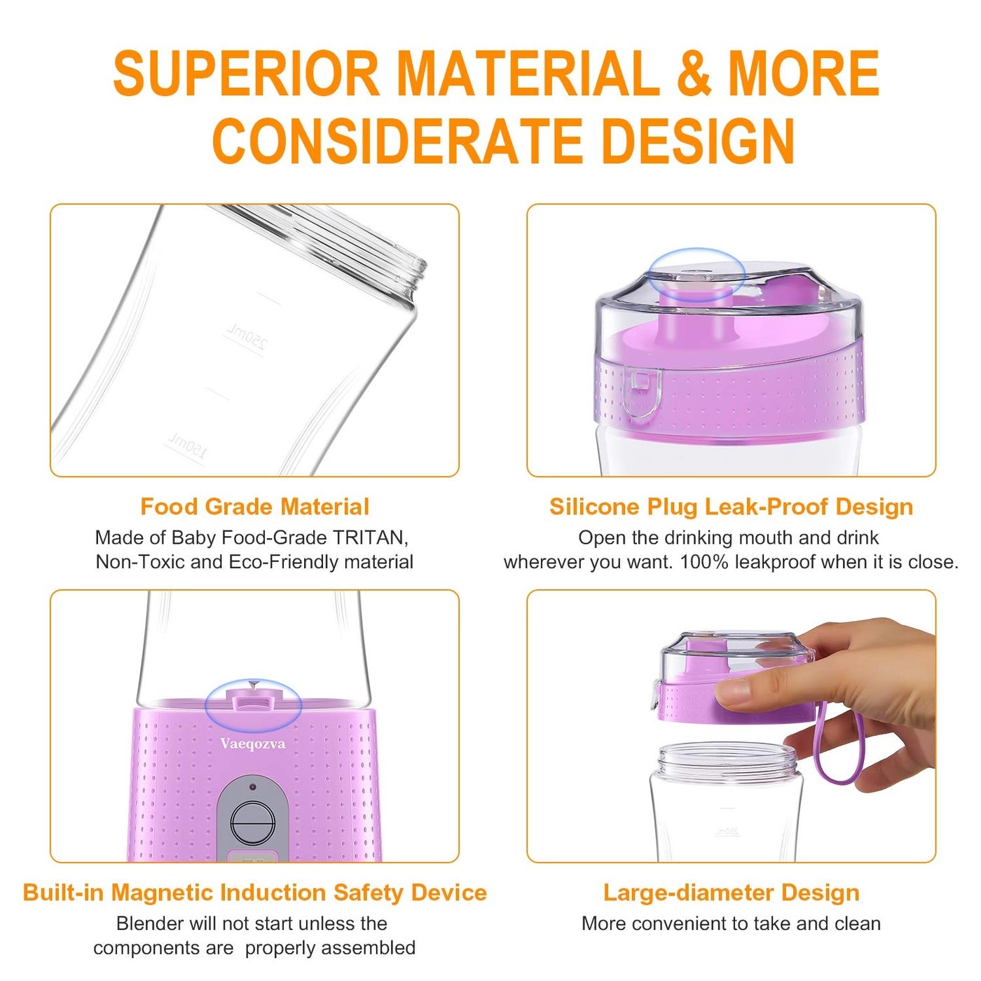 Mini Blender - USB Rechargeable Personal Mixer