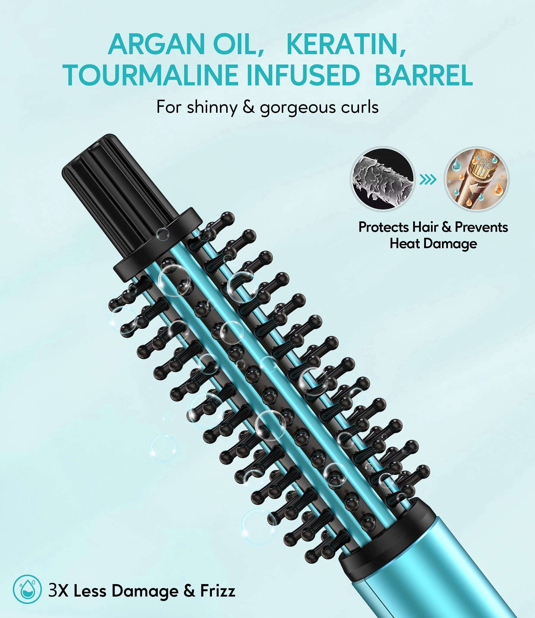 Mini Thermal Brush - 1 inch 3 Temperature Adjustable Dual Voltage