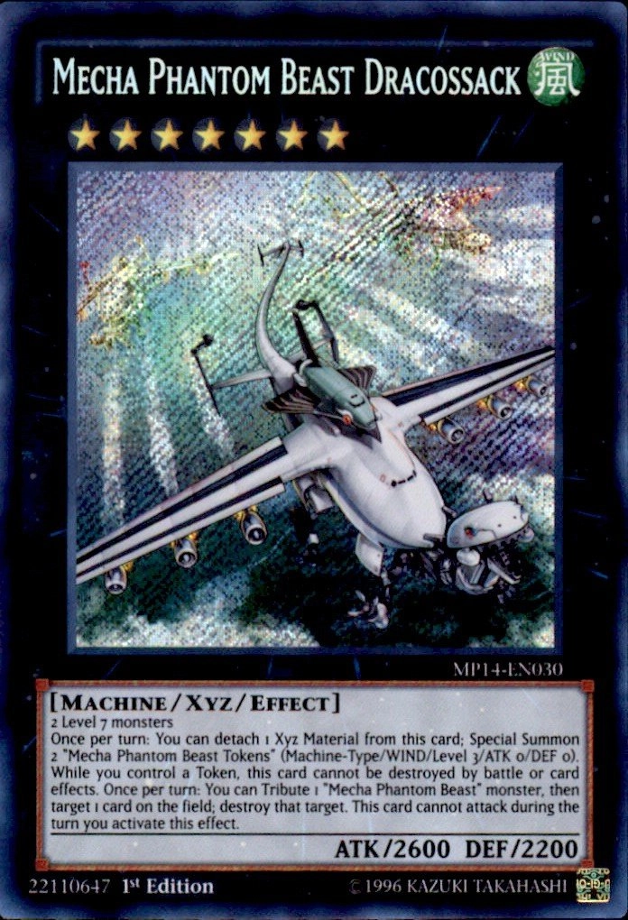 Konami YuGiOh Mecha Phantom Beast Dracossack MP14-EN030