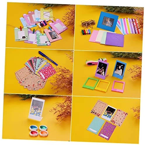 Instant Camera Accessories Kit + Camera Bag + Camera Strap + Photo Album + Photo Clips + Photo Frame + Hanging String + Stickers + Pen + Filt - 12-in-1 leather