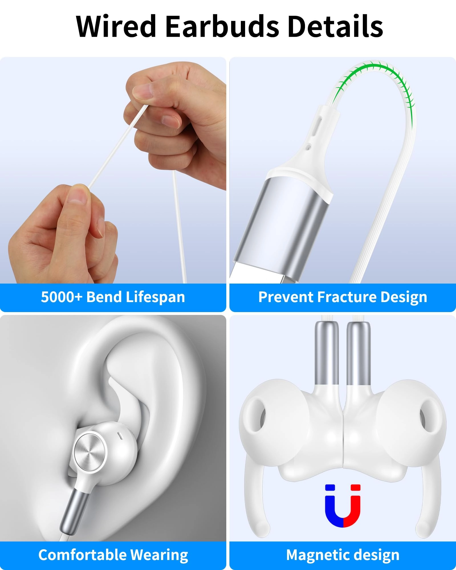 USB Earbuds - Wired Earbud