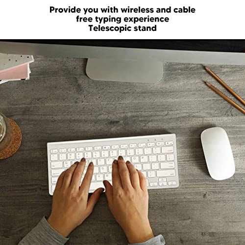 Universal Ultra Slim Telescopic Holder 78 Keys Keyboard - Wireless