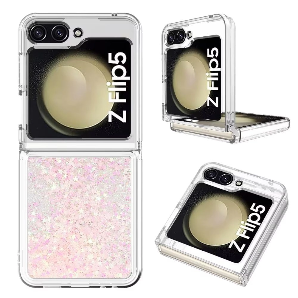 Sparkle Floating Liquid Case - Polyurethane Silicone for Samsung Galaxy Z Flip 5