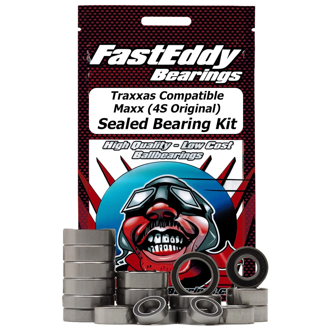 FastEddy Bearings Sealed Bearing Kit - Compatible with Traxxas Maxx (4S Original)