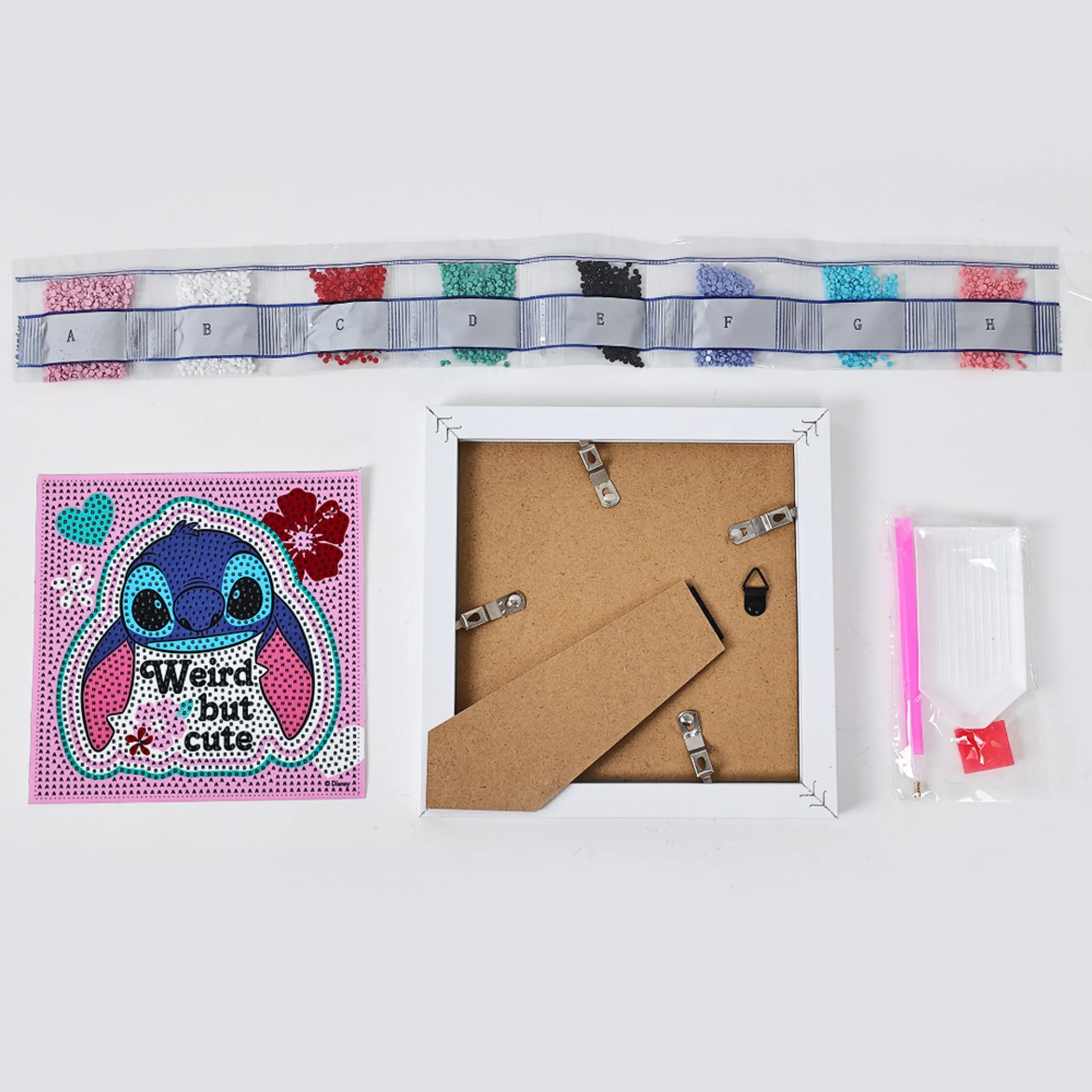Lilo & Stitch Diamond Framed Painting Kit - Cute Stitch