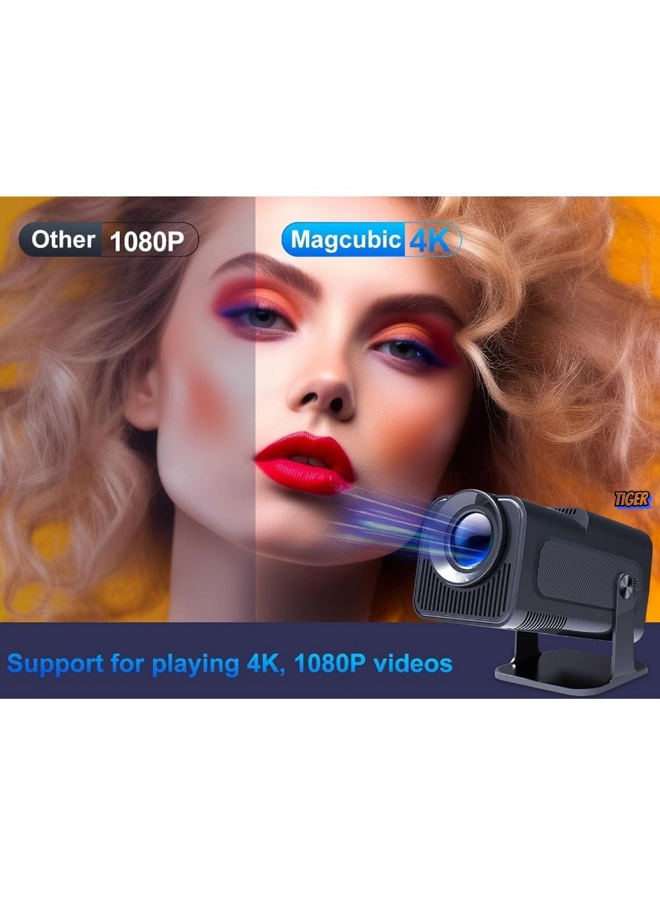 Smart 5G Portable Projector - HD 1080P