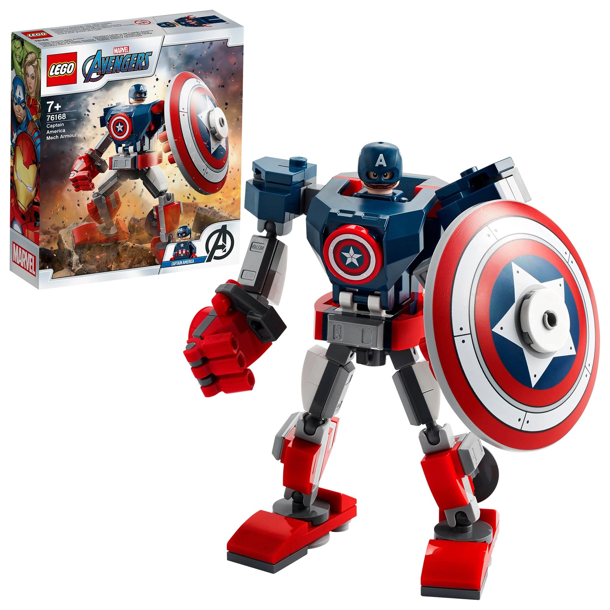 LEGO Marvel Avengers Captain America Mech - Action Superhero Movie