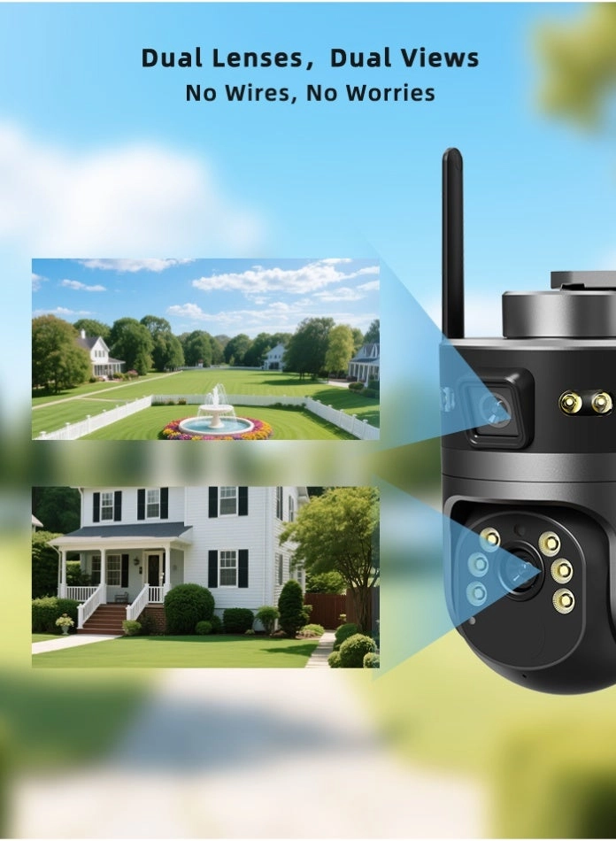 Solar 4G Dual-Lens Security Camera
