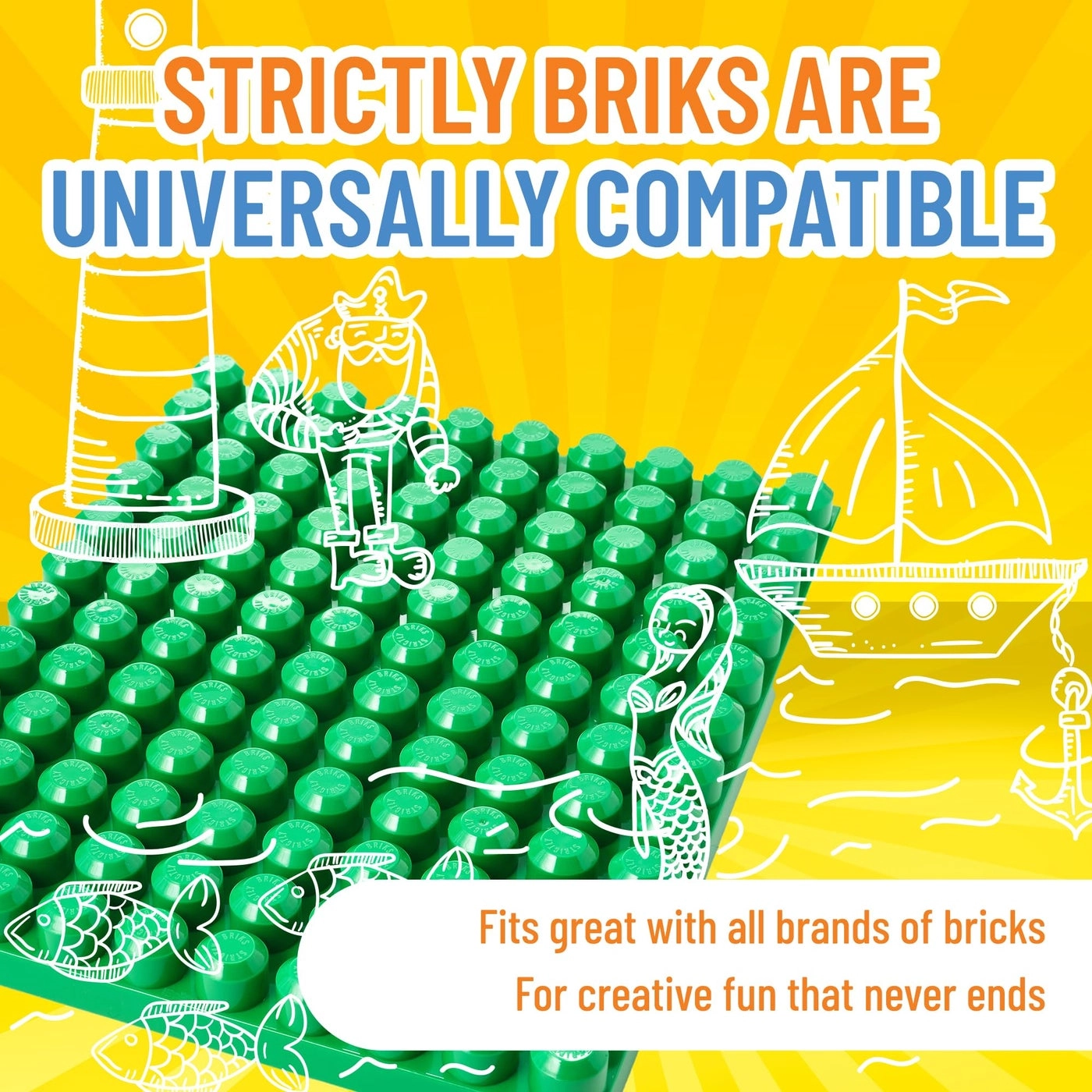 Mega Toy Building Block Baseplate