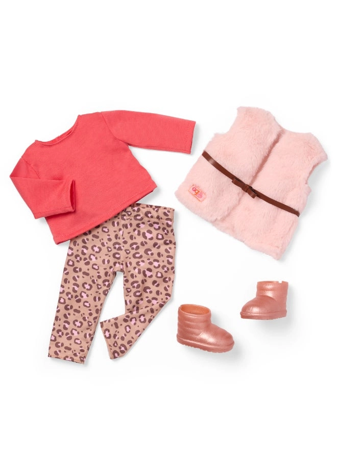 Kinsley Fashion Doll - 18-inch + Kenzi Shih Tzu Pup - 6-inch Ages 3+