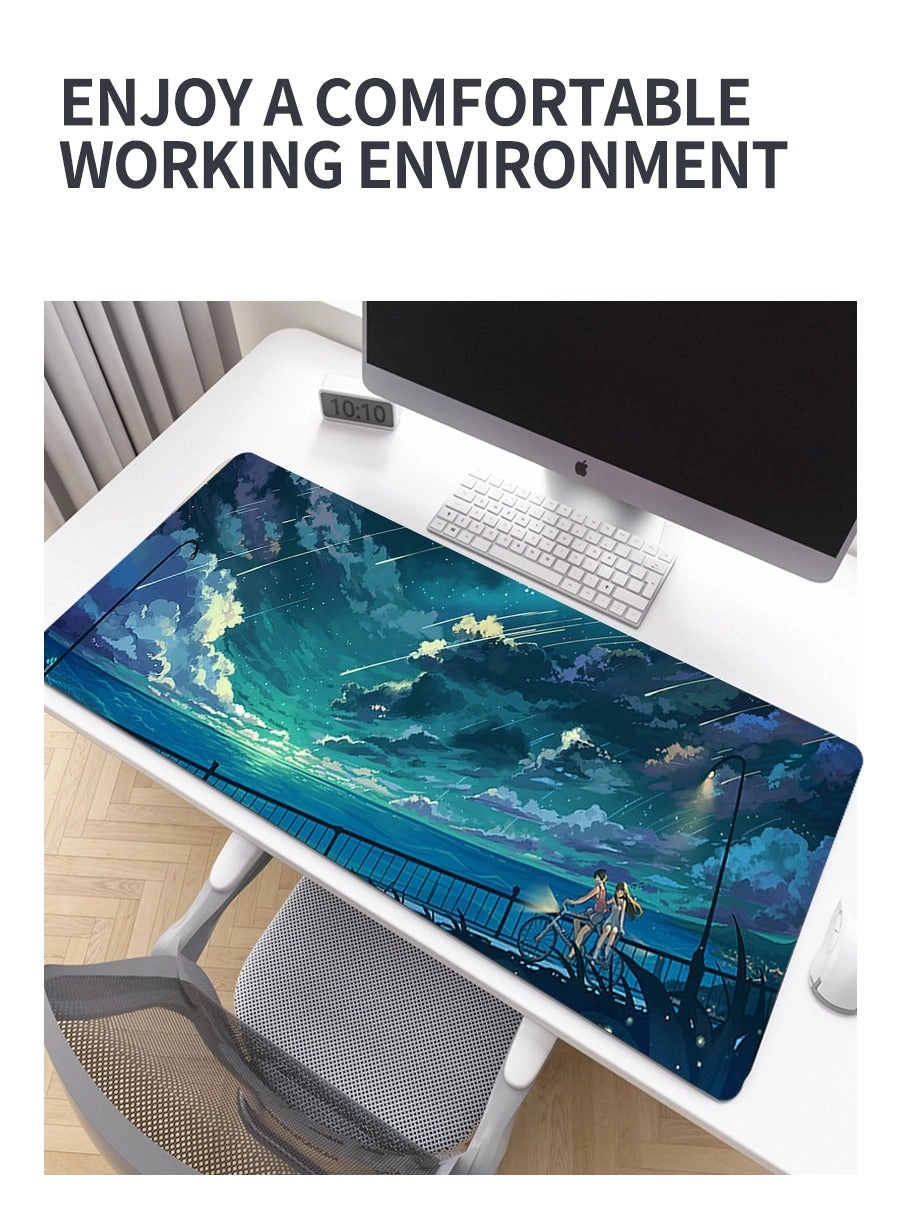 Anime Large Rubber Gaming Mouse Pad - 80x30 cm