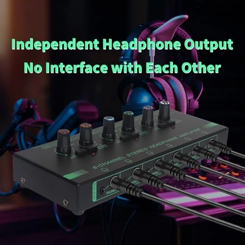 Headphone Amp Amplifier - 6-Channel