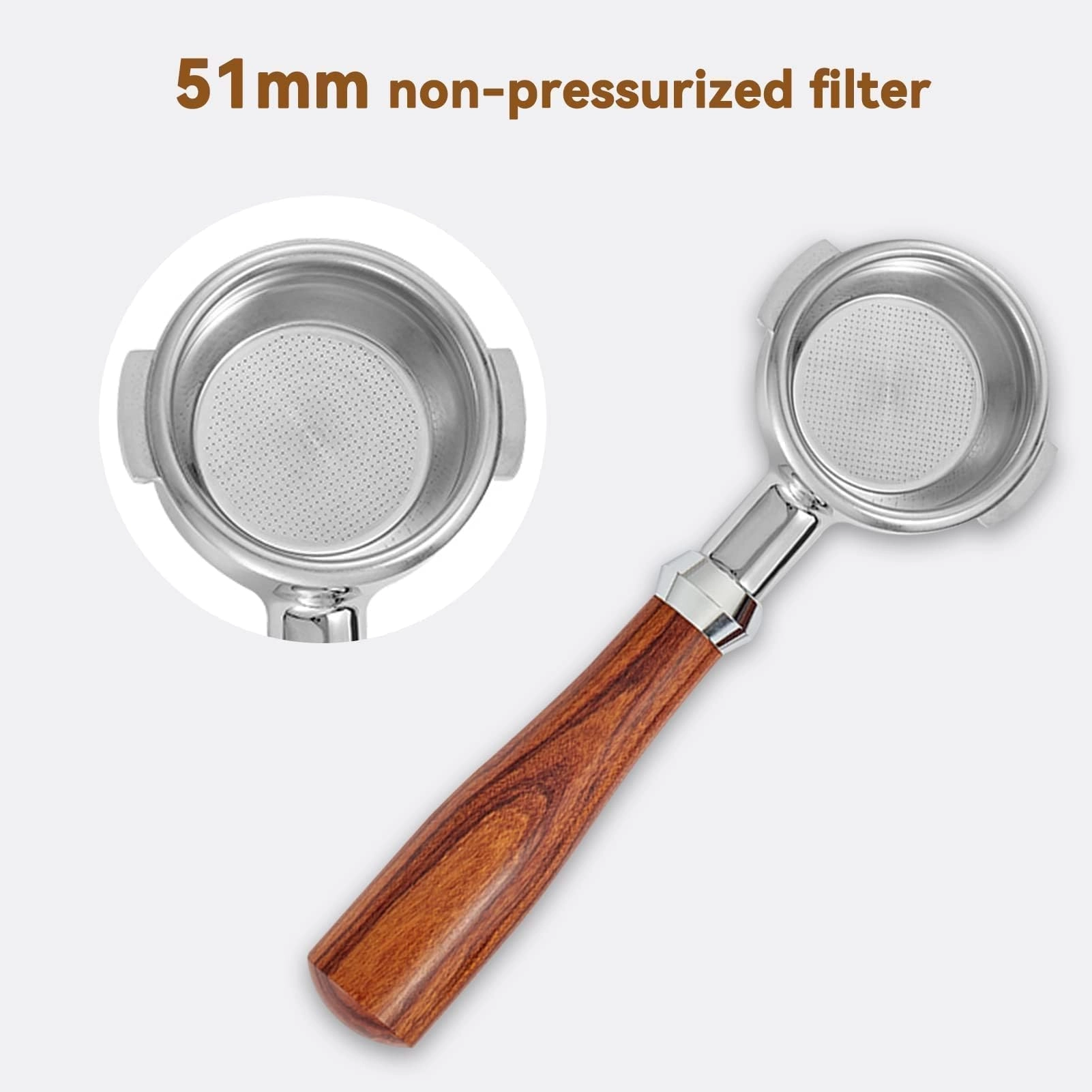 Coffee Filter - 51mm Double Layer Pressurized