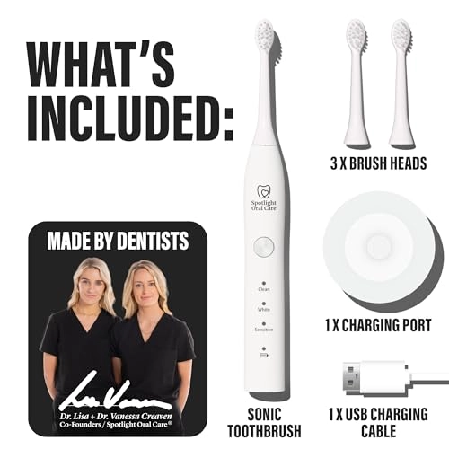 Sonic Electric Toothbrush - White 70-Day Battery Life