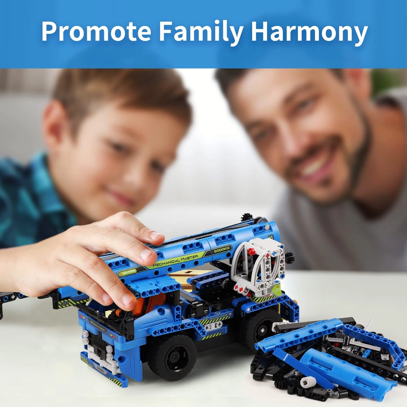 Remote Control Building Toys - 2-in-1 Technic Crane Truck