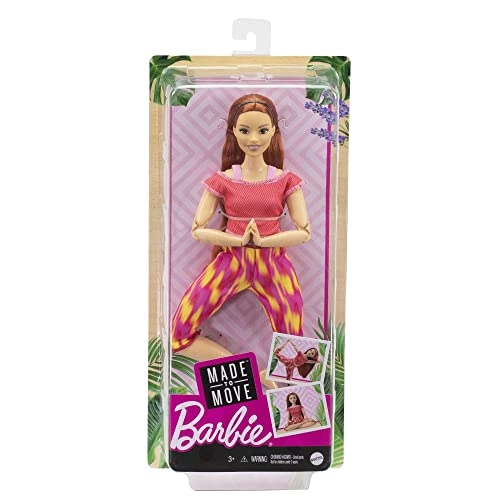 Barbie Made To Move - Curvy 22 Flexible Joints Long Straight Red Hair Ages 3+