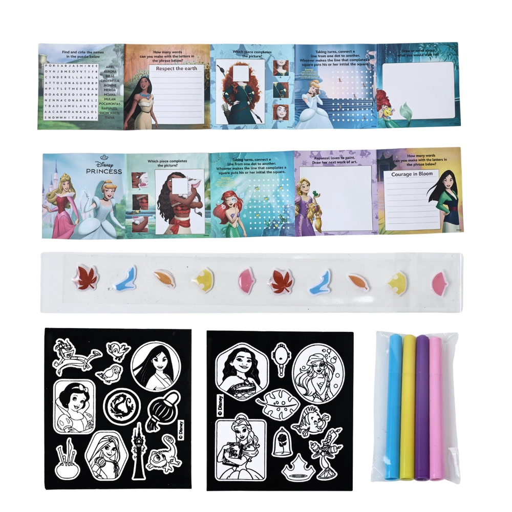 Princess Activity Sticker Book Velvet 2 pcs
