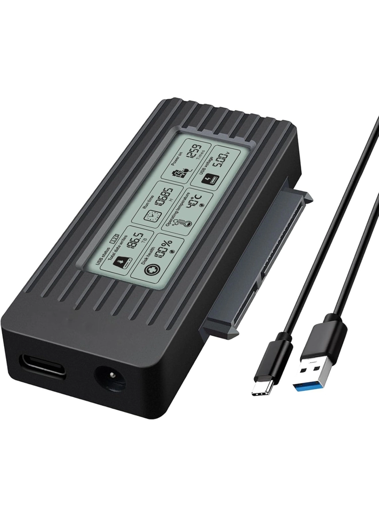 Barakah SATA to USB Adapter Cable - USB 3.2/3.1/3.0 Type-C LCD Speed Display