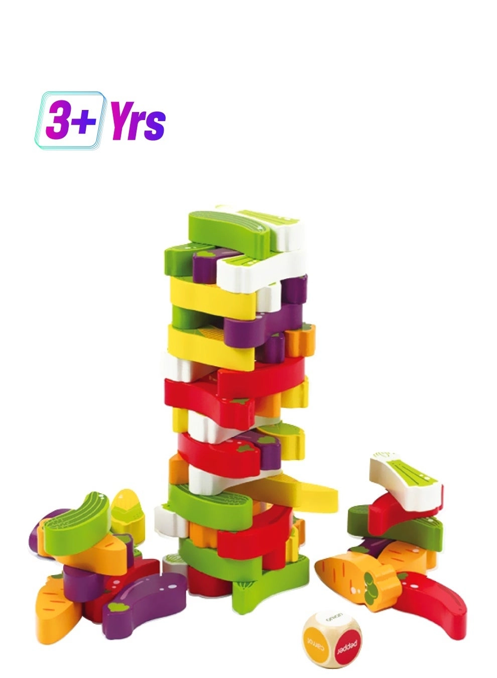 Hape Stacking Veggies - 3+ Years 54 pieces