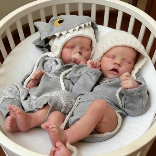 Reborn Baby Doll - 18 inch Silicone Boy and Girl Ages 3+ Bundle