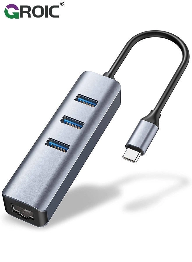 GROIC USB C Ethernet Adapter - Gigabit 3 USB 3.0