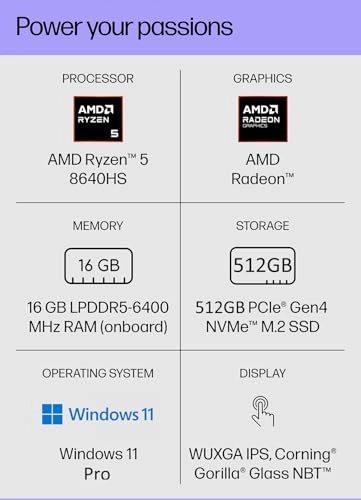 Envy x360 A57DNEA - 14'' Ryzen 5-8640HS 16GB DDR5 512GB SSD