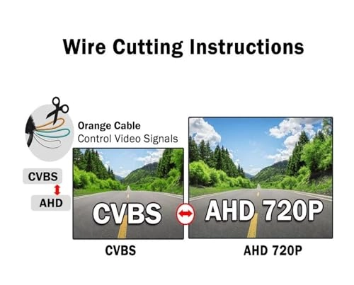 Intelligent Dynamic Trajectory Car Rear View Camera - Night Vision Wire 4K AHD 1080P