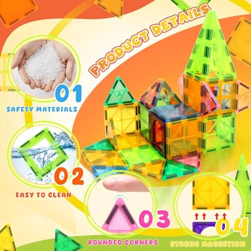 Magnetic Building Blocks - 100 pcs