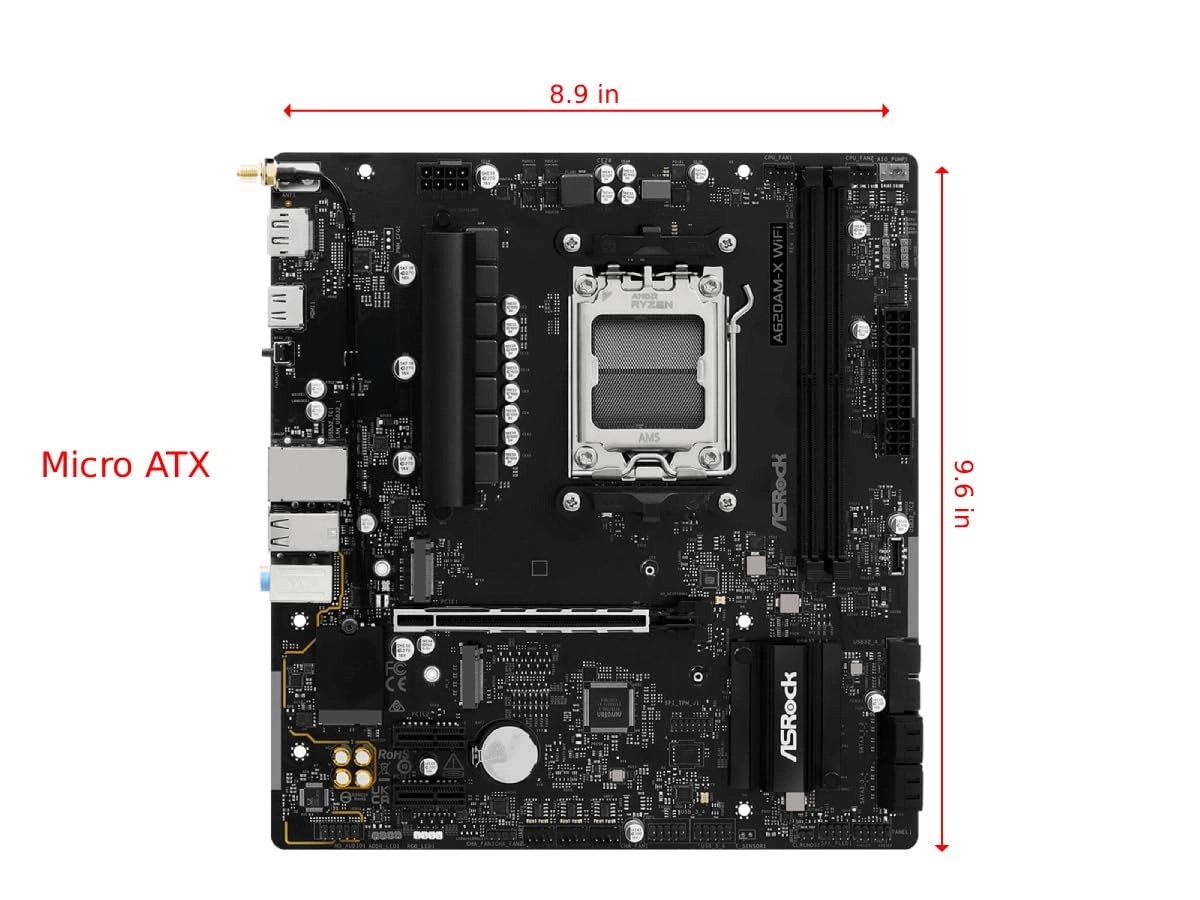 A620AM-X - Micro-ATX WiFi DDR5 8000+ OC