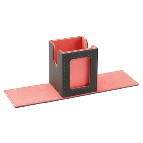 Trading Card Deck Box - PU leather Red