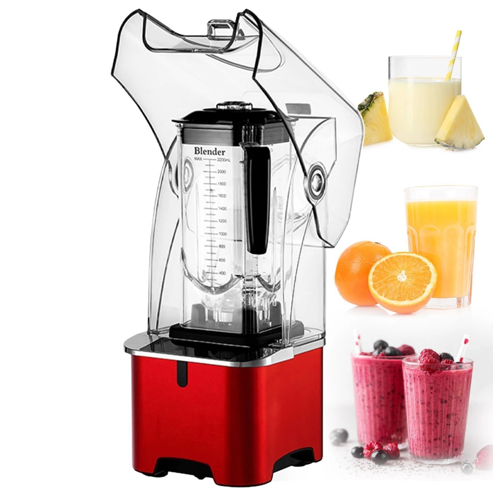 ZGHQHCDRH Soundproof Blender - 2200W