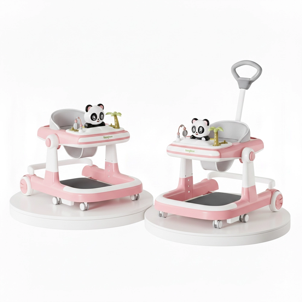 3-In-1 Baby Walker - Adjustable Height Foldable