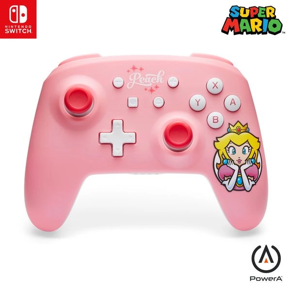 Princess Peach Wireless Controller - Pink Switch
