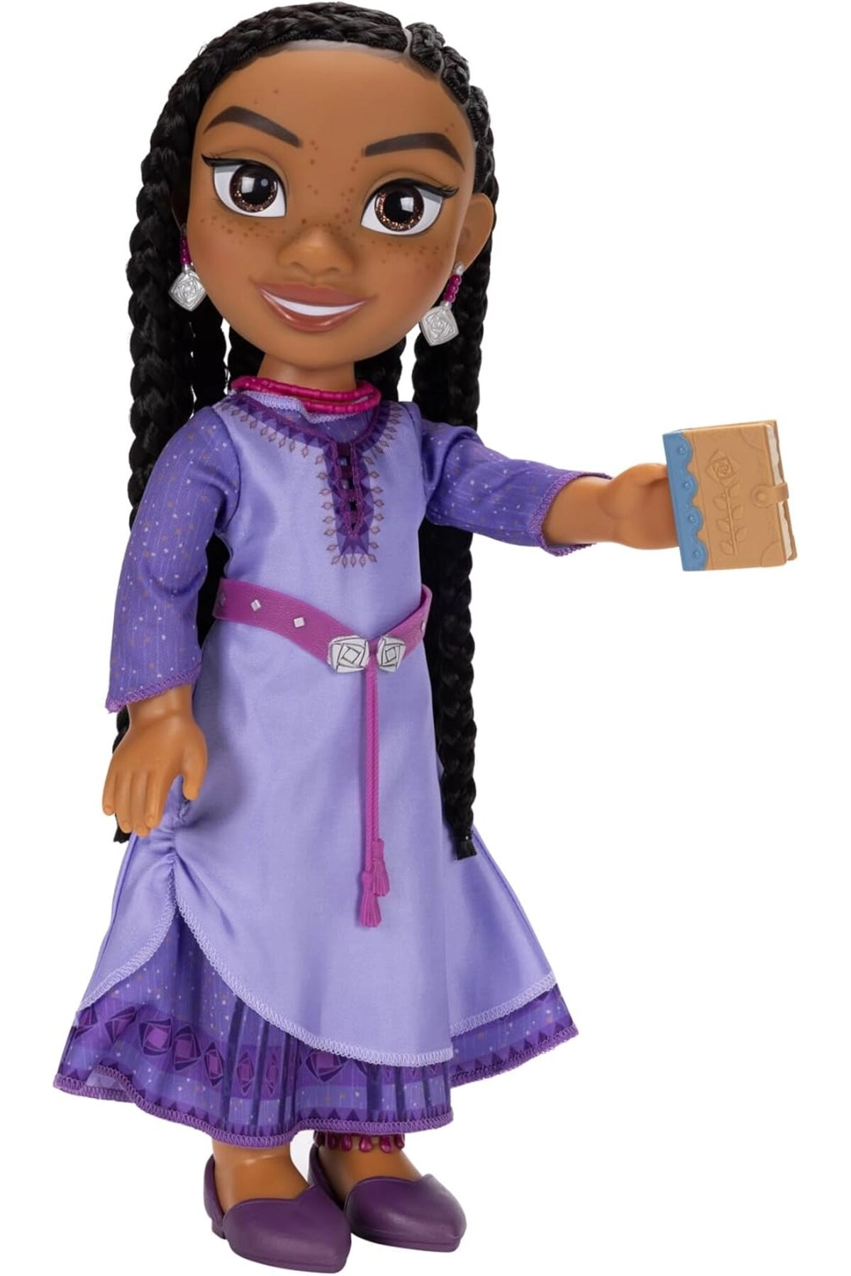 Asha Fashion Doll - 14in (35cm) Braided Hair Removable Dress & Shoes Ages 3+