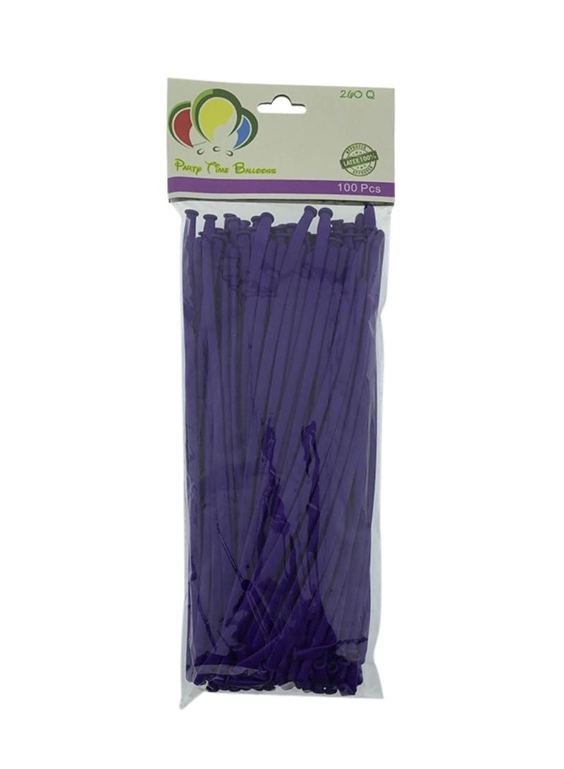Party Time Trading LLC 260q Long Latex Balloons - 100-Piece