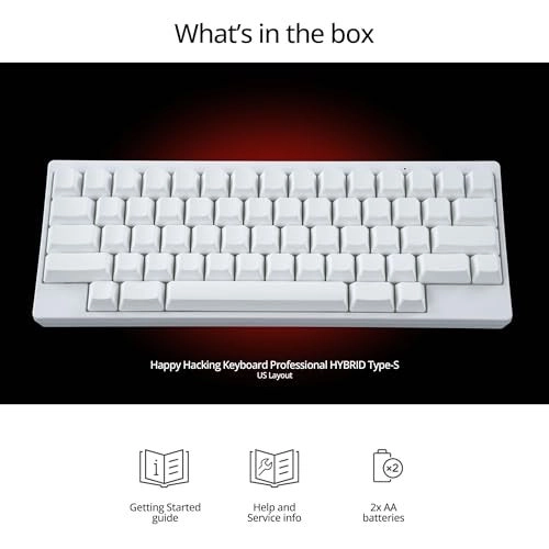 Happy Hacking Keyboard Professional Hybrid Type-S - Blank Wireless