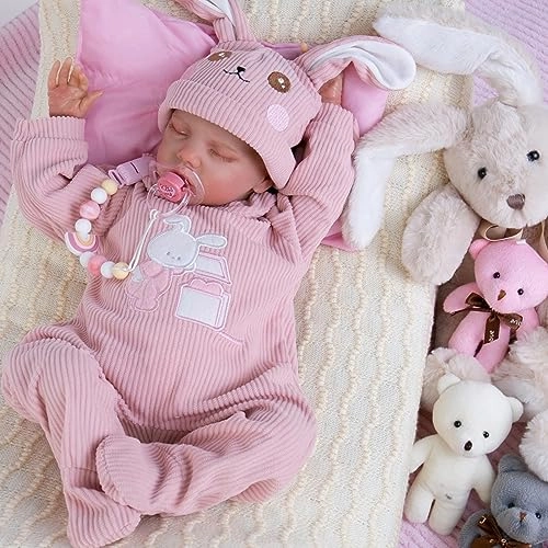 Reborn Baby Doll - 20-Inch Baby Girl Poseable Limbs Kit Ages 3+