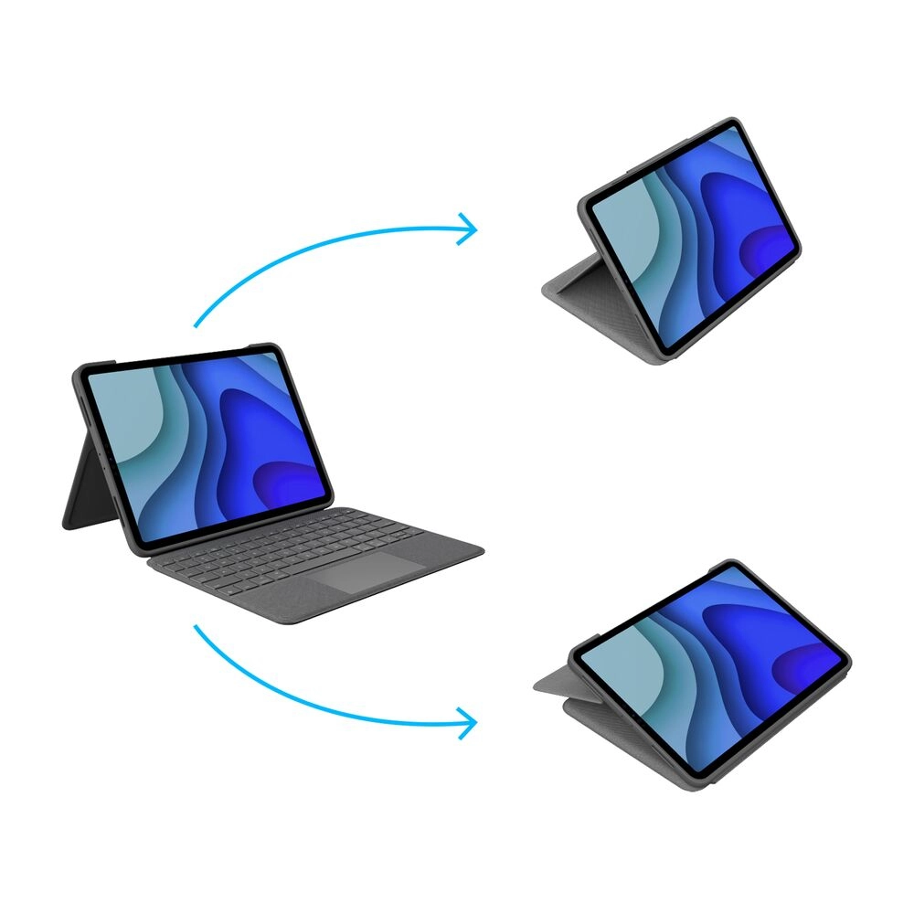 Flip Folio - for iPad Pro 11-Inch (M4) iPad Air 11-Inch (M2 & M3) - English/Arabic