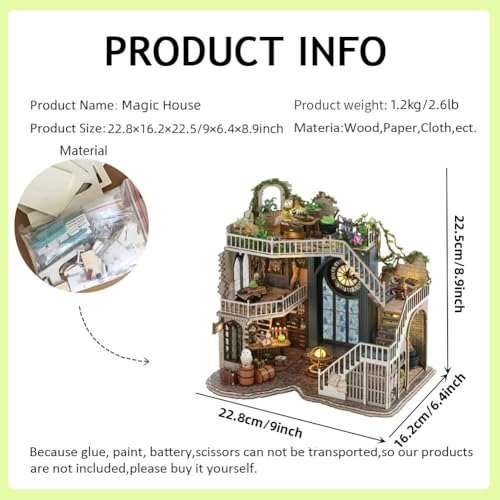 Magic House - 3D Mini Dollhouse Musical Movement