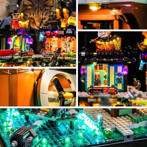 Lighting Kit for LEGO Ninjago City Workshops 71837