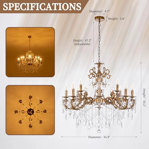 Maria Theresa Chandeliers - Dimmable