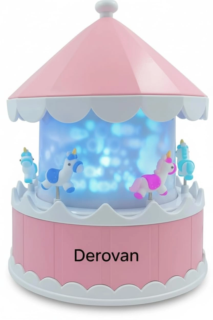 DEROVAN Starry Sky Projection Light - USB Rechargeable 8 LED Color Options