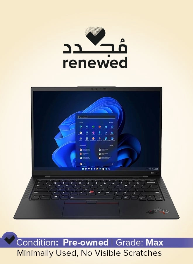 (Renewed) ThinkPad X1 Carbon 20U9002TUS - 14'' Core i5-10210U 16GB DDR3 256GB SSD