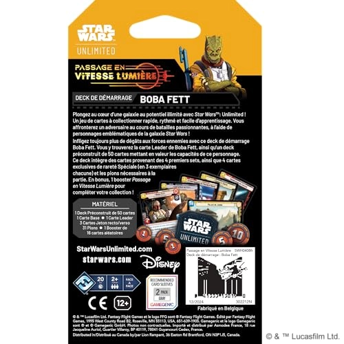 Star Wars Unlimited: Transition to Light Speed - Boba Fett - Trading Card Game - Starter Deck (French)