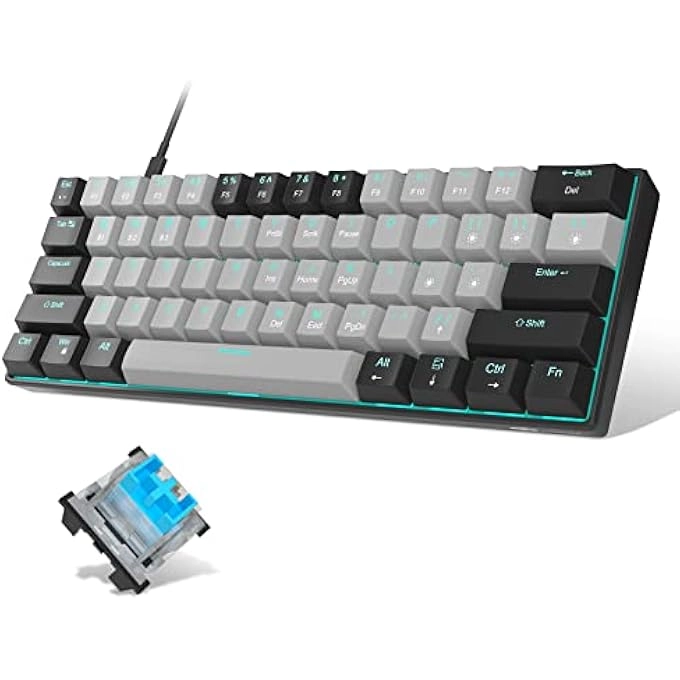 60% Mechanical Gaming Keyboard - Wired