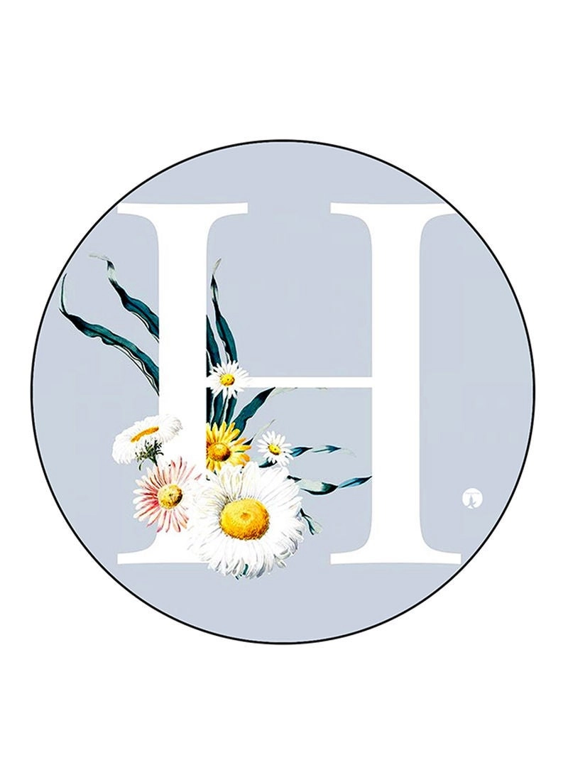 RKN Letter H Printed Mouse Pad