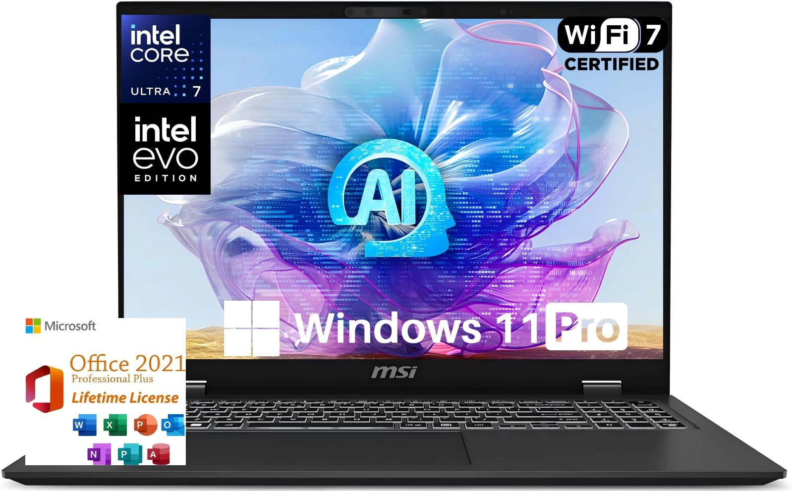 Prestige 16 AI EVO - 16'' Ultra 7-155H 32GB LPDDR5 1TB SSD