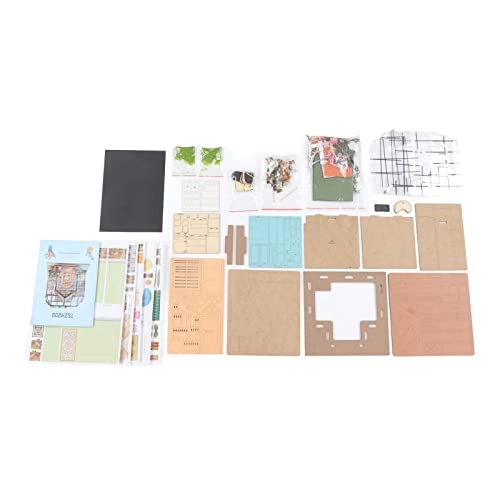DIY Miniature Dollhouse Kit - 1:24 Basswood Paper Plastic