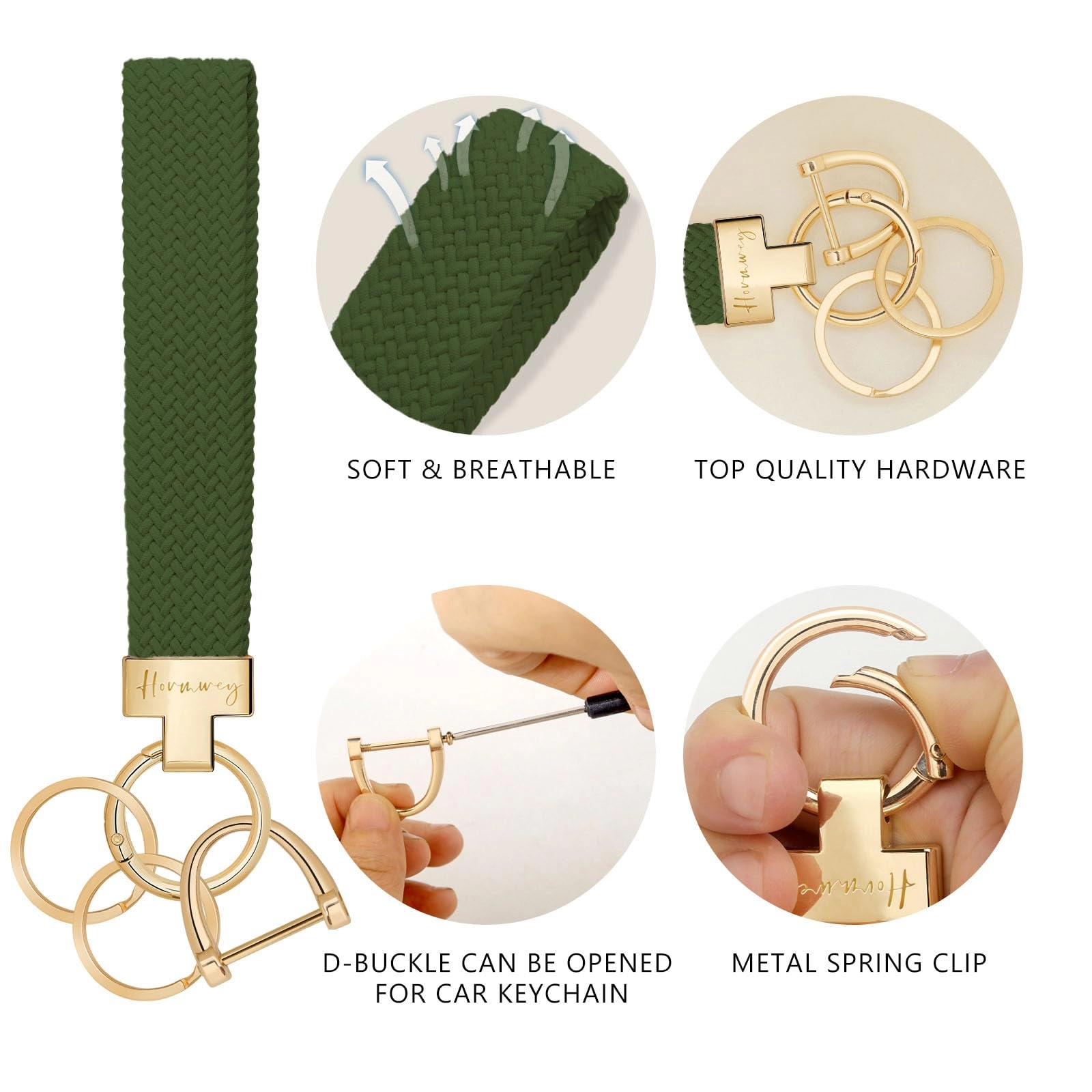 Elastic Wristlet Keychain - Fun