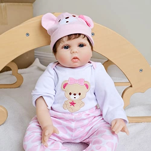 Reborn Baby Doll - 55cm/22in Soft Silicone Dressed